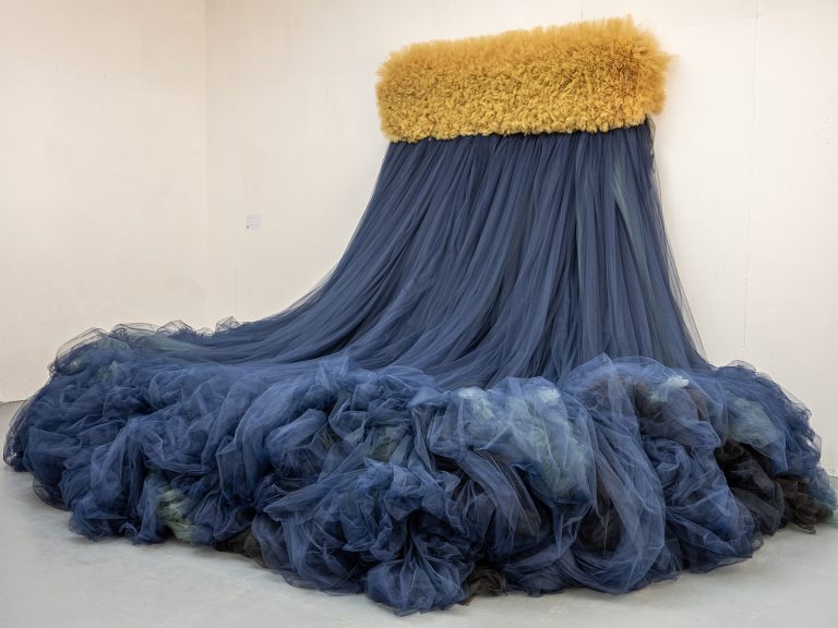 Swaths of Tulle Billow from Site-Specific Installations by Ana María Hernando