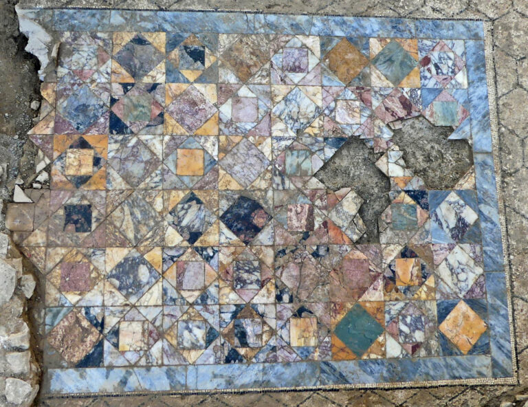 Archaeologists Uncover a Lavish Marble Floor from Ancient Rome in Southern France