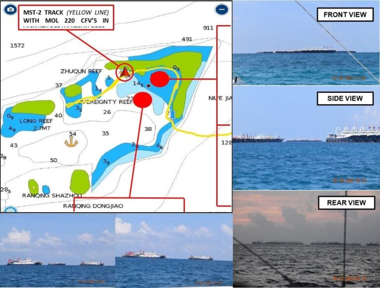 Wary Philippines says 200 Chinese vessels at disputed reef