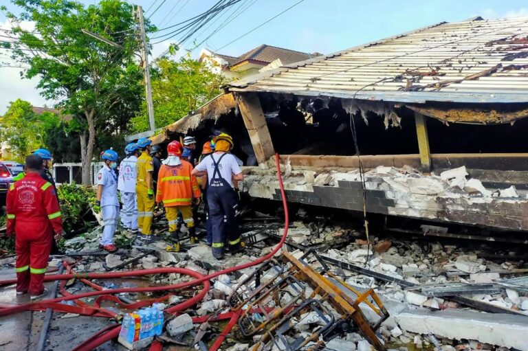 At least four killed in Bangkok residence collapse