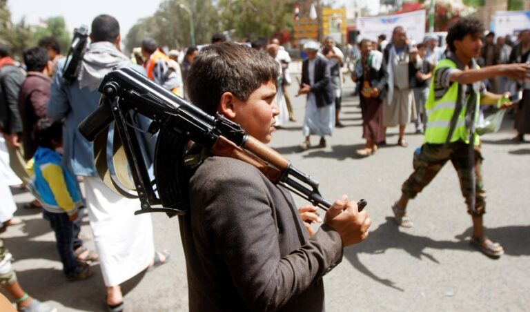 Houthis slammed for recruiting primary school students for war