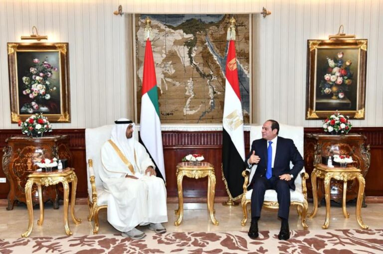Egypt’s El-Sisi meets with Abu Dhabi Crown Prince in Cairo