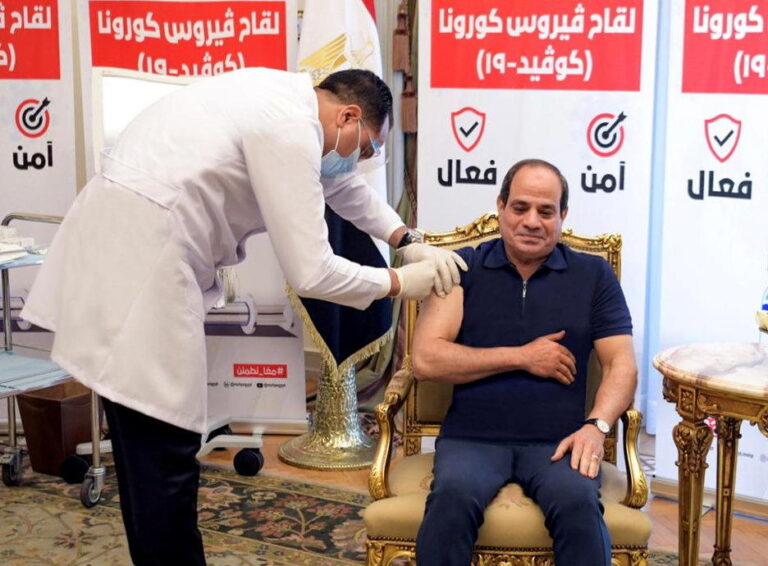 Egypt’s El-Sisi receives coronavirus vaccine