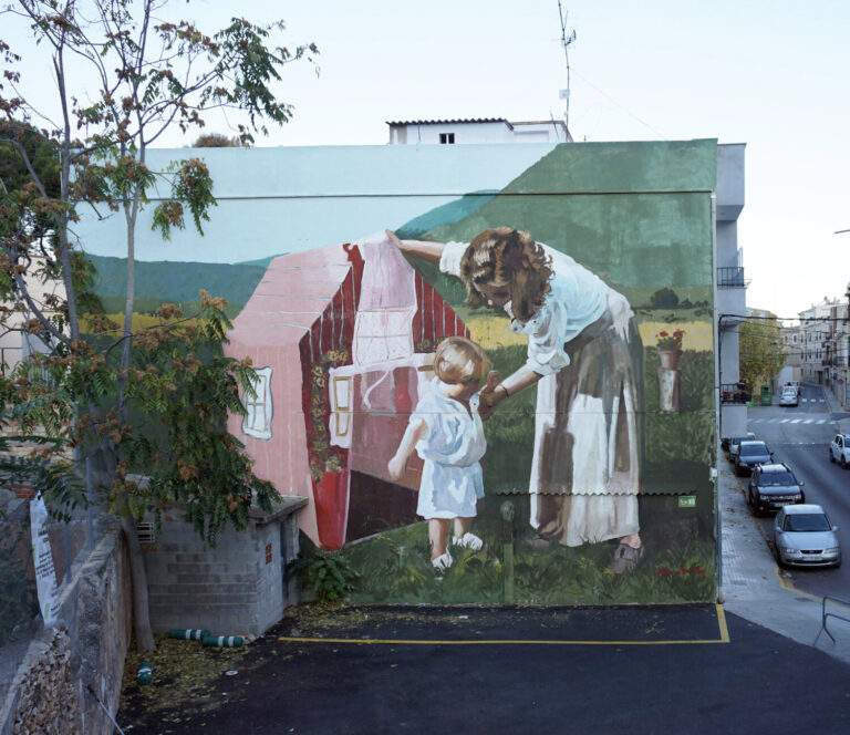 Candid Moments Captured in Vintage Photos Are Magnified in Mohamed L’Ghacham’s Murals