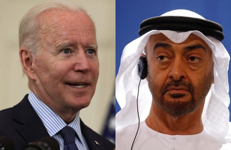 Biden and Abu Dhabi crown prince discuss Iran threat to region