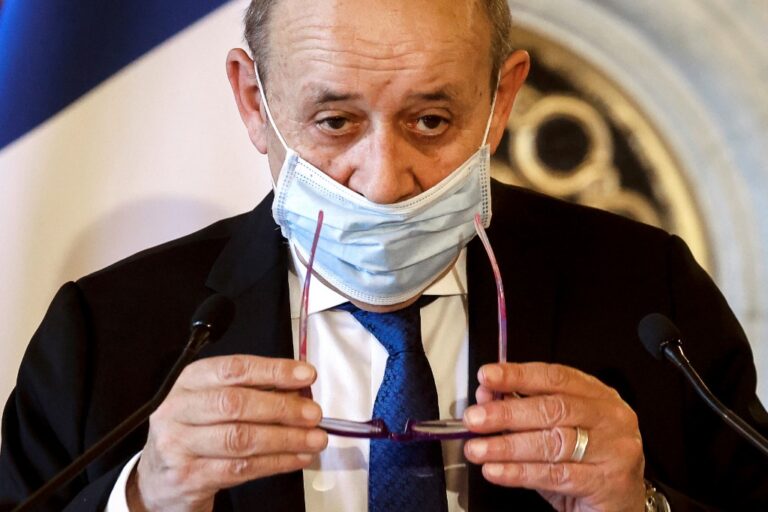 French foreign minister says punitive measures ‘only the beginning’ ahead of Lebanon visit