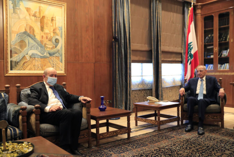 French FM says Lebanon needs saving from ‘collective suicide’