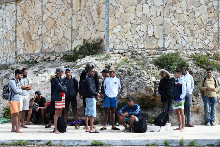 Boats carrying hundreds of migrants arrive in Italy’s Lampedusa
