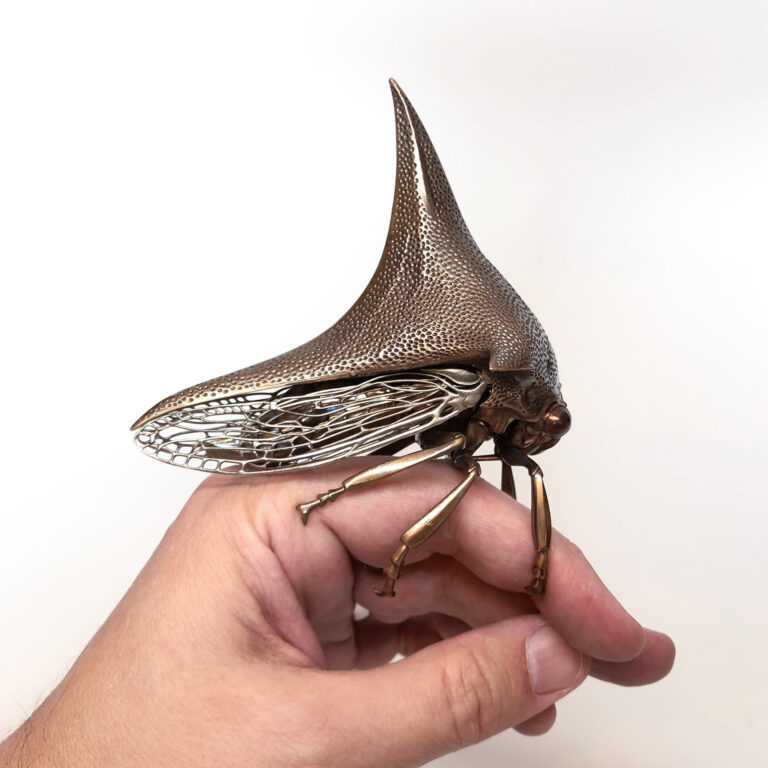 Metallic Specimens by Dr. Allan Drummond Perfectly Replicate Prehistoric and Modern Insects in Bronze and Silver