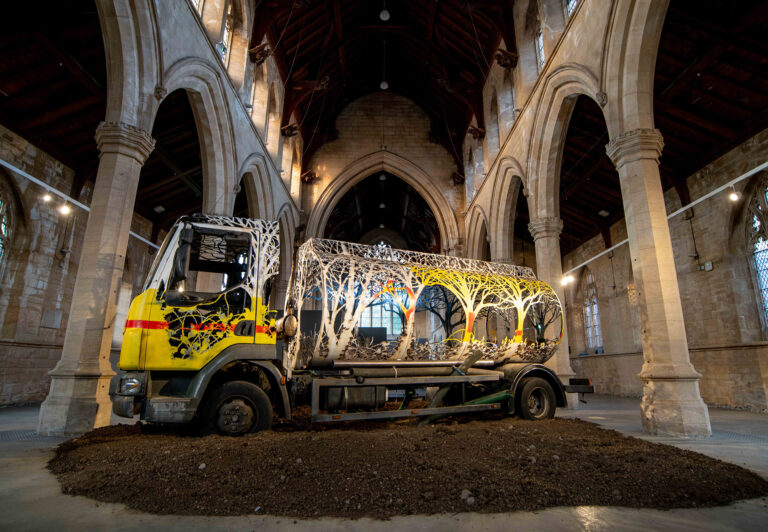 Future Returns: A Plasma-Cut Forest Reclaims an Oil Tanker in a New Sculpture by Dan Rawlings