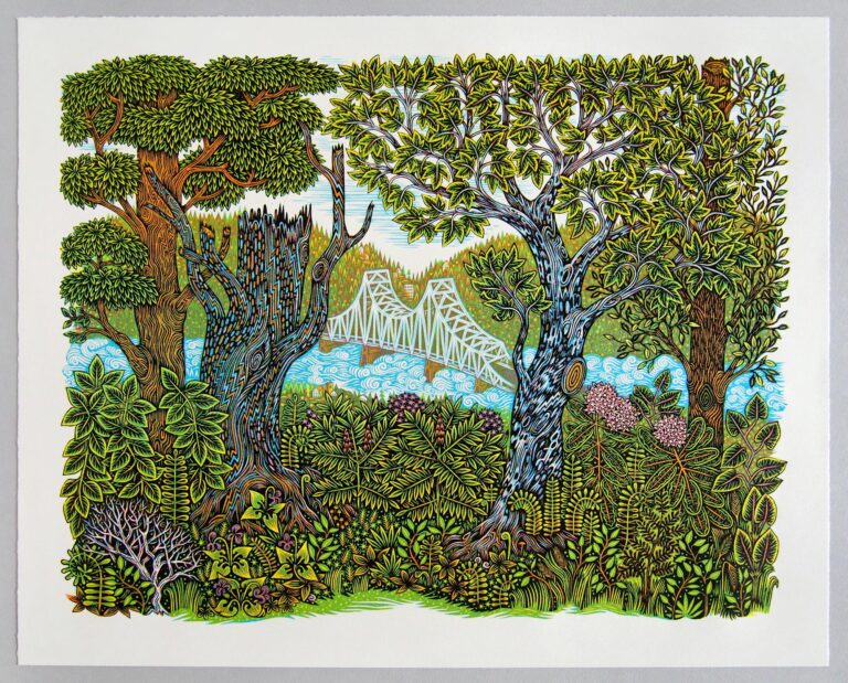 Enchanting Scenes Combine Multiple Precisely Carved Woodblocks into Full-Color Prints by Tugboat Printshop