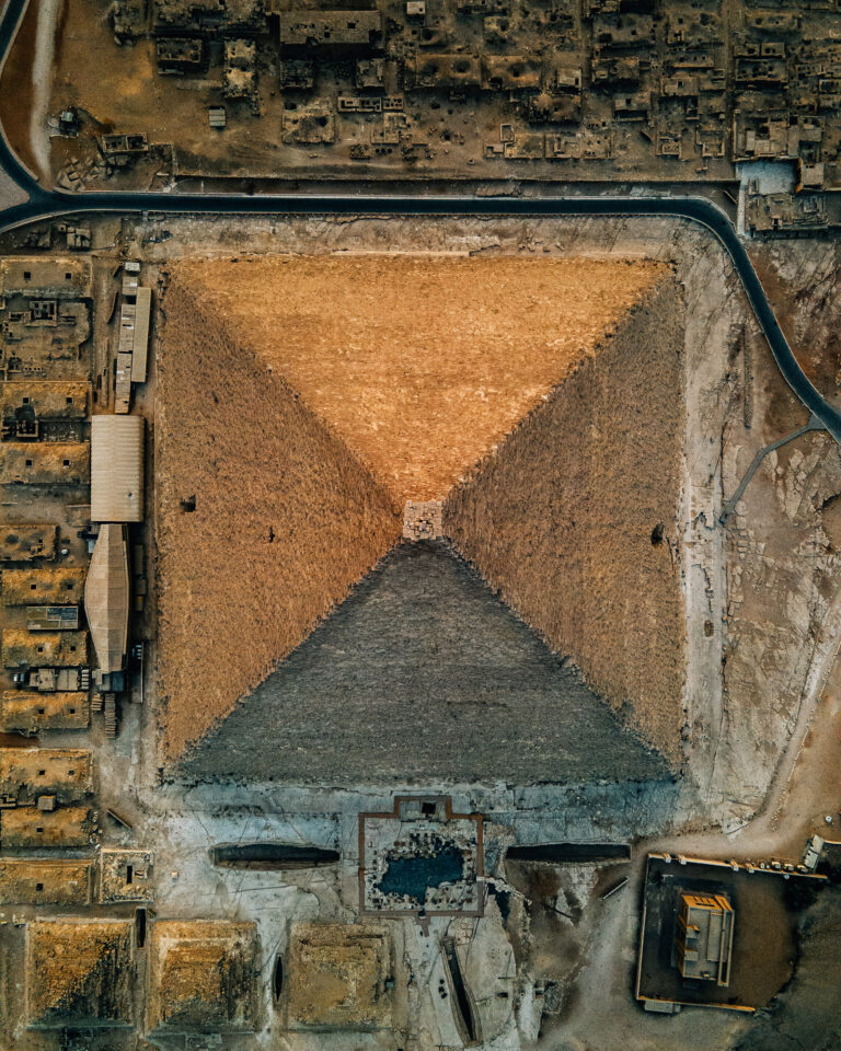 Spectacular Drone Views Of Giza Present the Pyramid in an Unusual Perspective