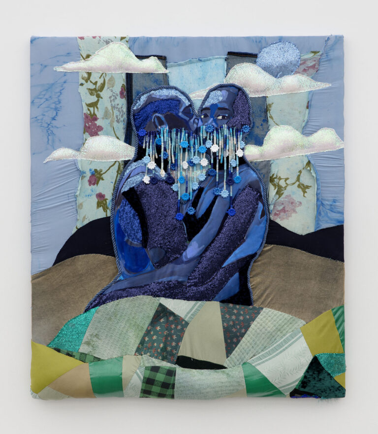 Textured Patchworks of Sequins, Plastic Beads, and Oil Paint Comprise Trevon Latin’s Dazzling Portraits