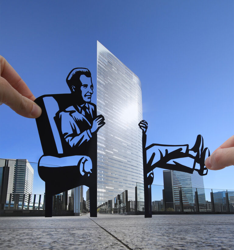 Clever Paper Cutouts by Paperboyo Transform Architecture and Landmarks into Amusing Scenes