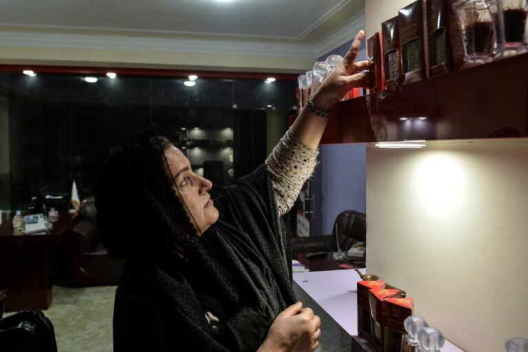 Afghan saffron boss says Taliban will not silence her