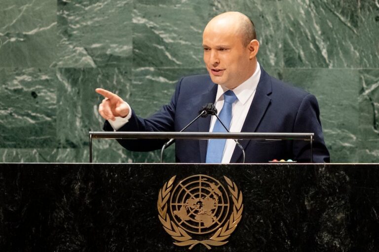 At UN, Israeli PM Bennett says Iran has crossed nuclear ‘red lines’