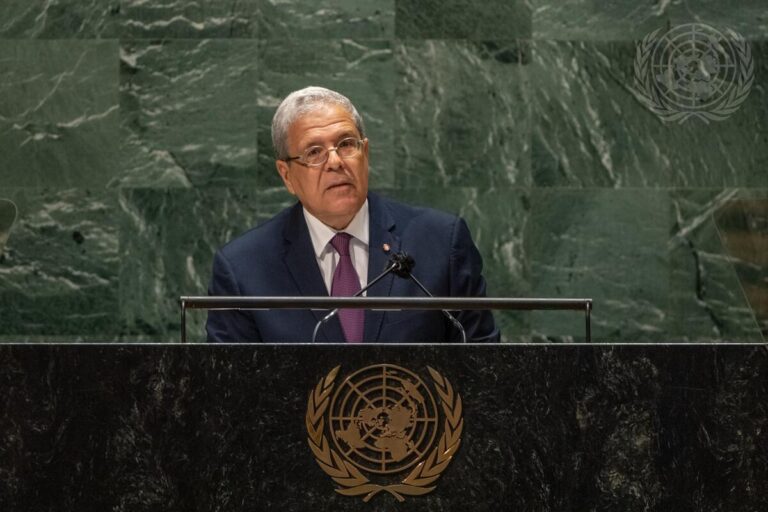 Othman Jerandi tells UN General Assembly that country’s political crisis caused by rival parties’ infighting