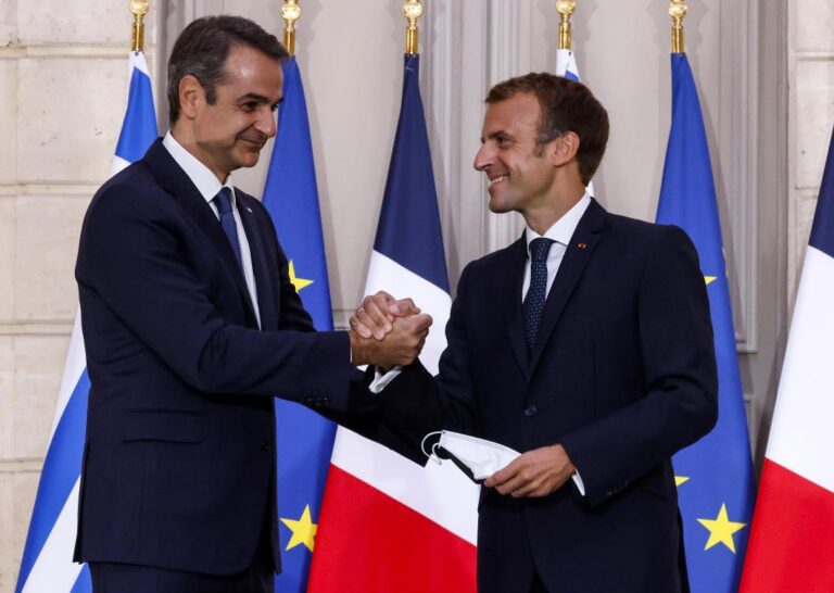 Macron tells Europe to ‘stop being naive’ after France signs defense deal with Greece