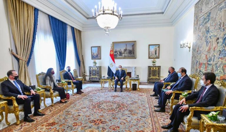 Egypt’s El-Sisi and US security adviser discuss Libya, Gaza in Cairo