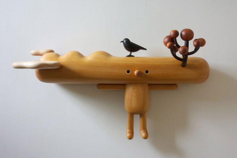 Imaginative Cartoon Characters by Yen Jui-Lin Express Playful Moods in Carved Wood