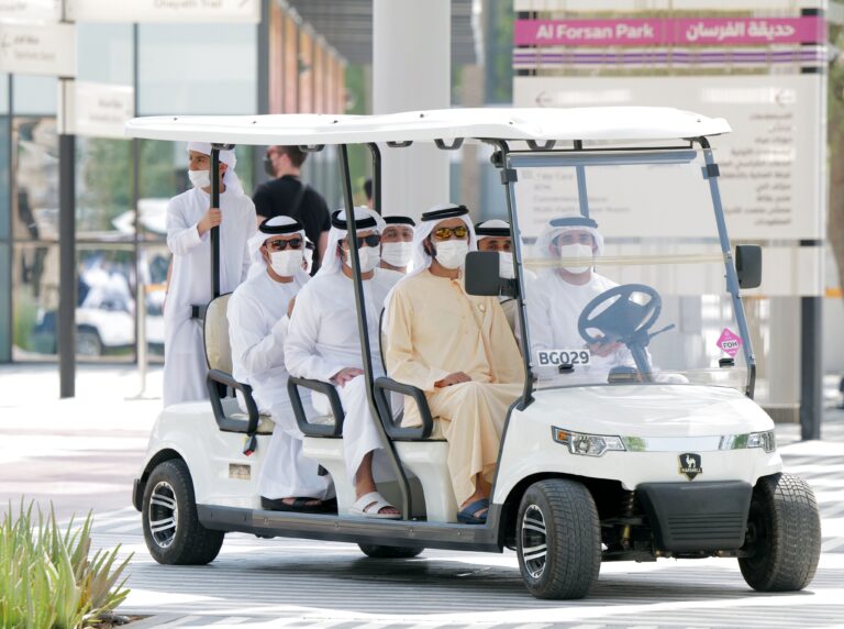 Dubai Ruler Sheikh Mohammed joins visitors for the opening day of Expo 2020 Dubai
