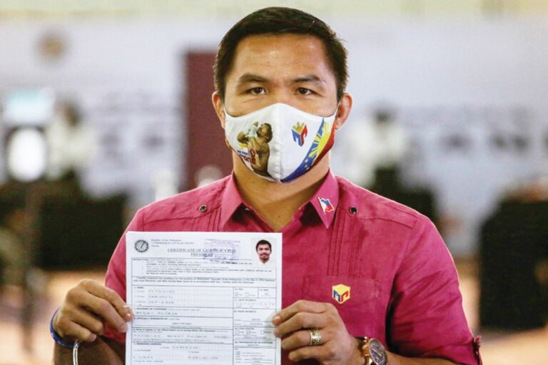 Boxing icon Manny Pacquiao announces run for Philippine presidency