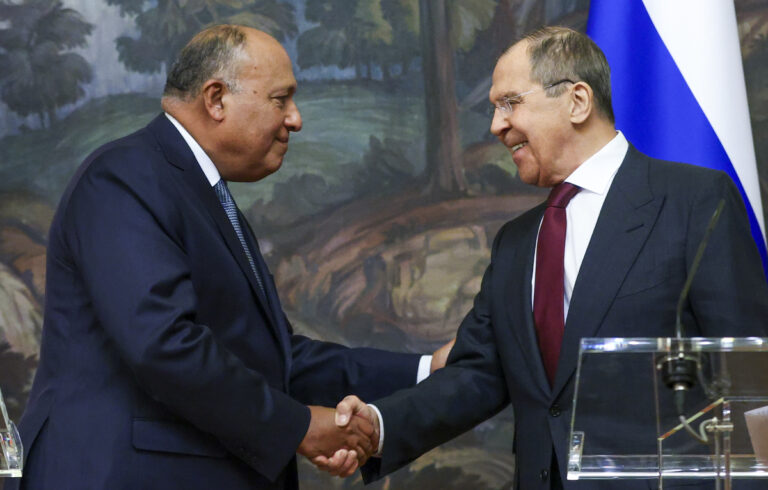 Lavrov, Shoukry discuss solutions to regional crises in Moscow