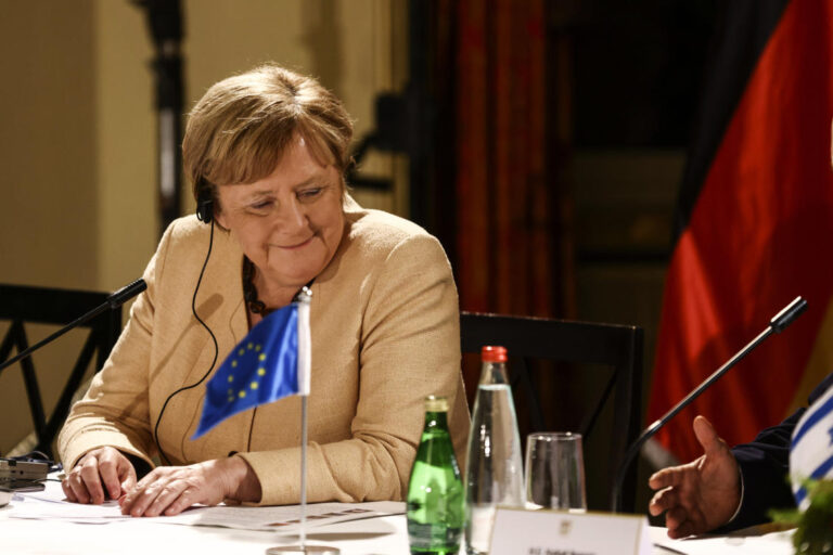 Germany’s Merkel tells Israel not to ‘lose sight’ of deal with Palestinians