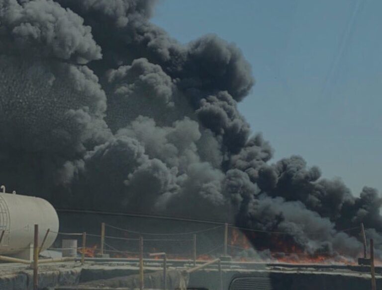 Fire at an oil waste disposal unit in Jebel Ali in Dubai under control
