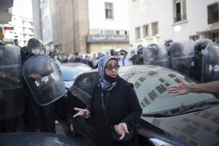 Moroccans protest mass vaccination rules; some skirmishes