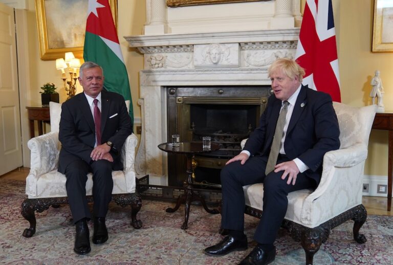 On UK visit, Jordan’s king calls for strengthening efforts to solve Middle East crises