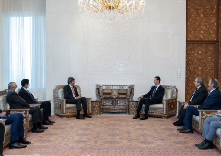 UAE foreign minister meets with Bashar Assad in Damascus