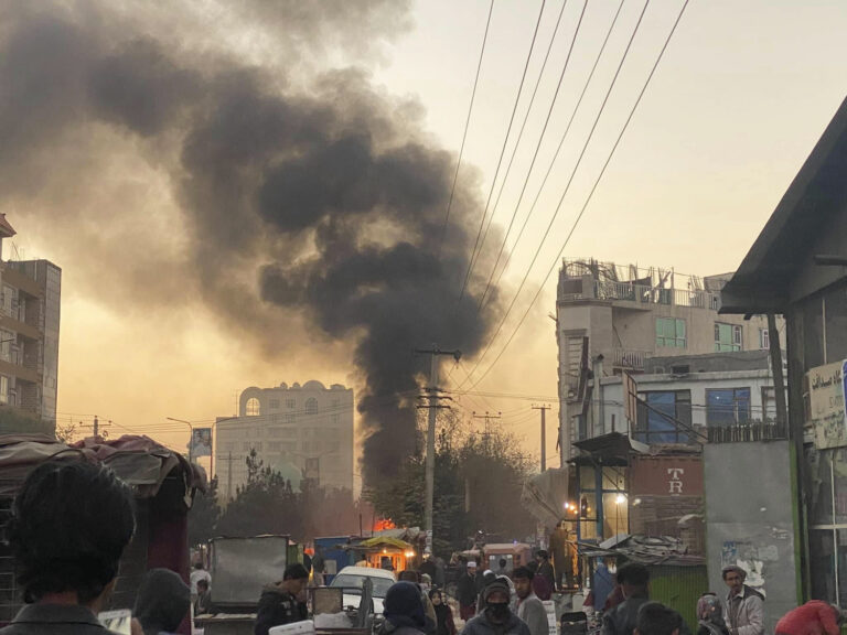 Blast on bus in Afghan capital kills 1 person, wounds 5