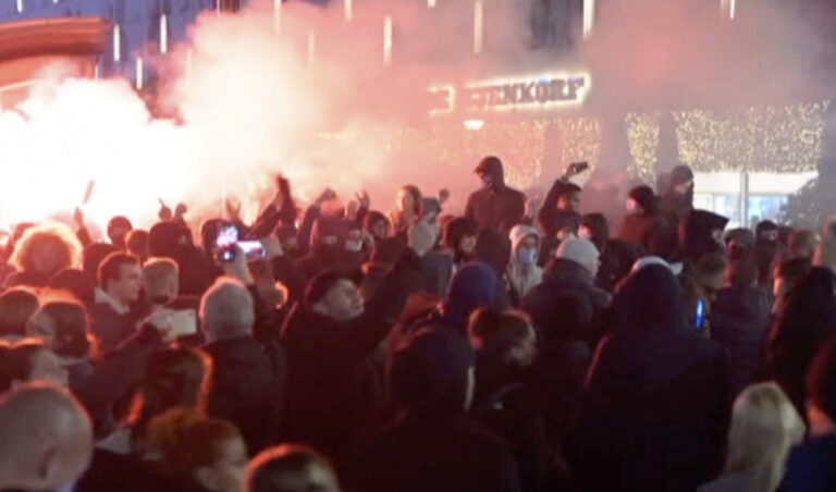 Tens of thousands rally against Covid curbs in Europe and Australia
