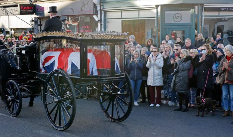 Friends, family pay respects at funeral for British MP slain in act of terror