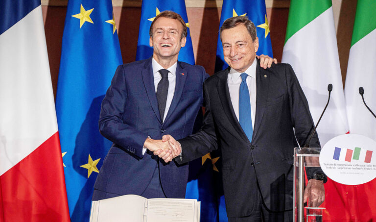 Italy, France deepen strategic ties as Merkel’s exit tests Europe
