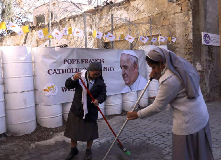 Pope Francis arrives in Cyprus with migrants in focus