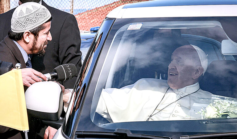 Pope calls neglect of migrants ‘shipwreck’ on Lesbos visit