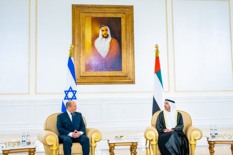 Israeli PM arrives in UAE for first visit