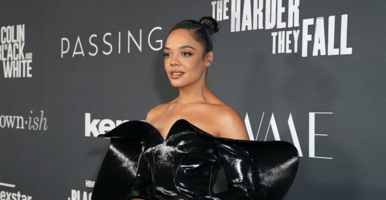 Tessa Thompson stands out in look by French-Moroccan label