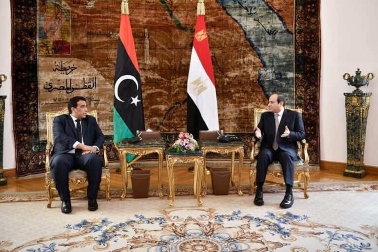 Al-Menfi, El-Sisi discuss political situation in Libya