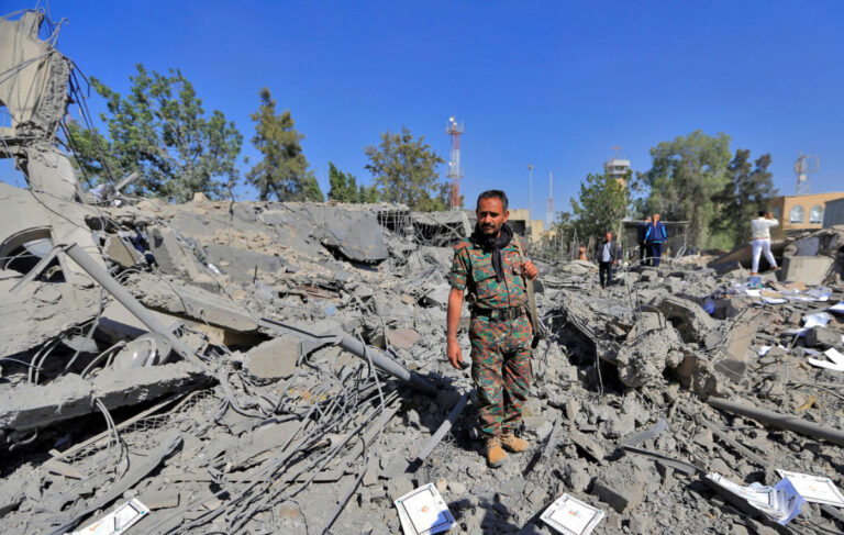 Coalition forces destroy 9 Houthi weapons storage in Sanaa