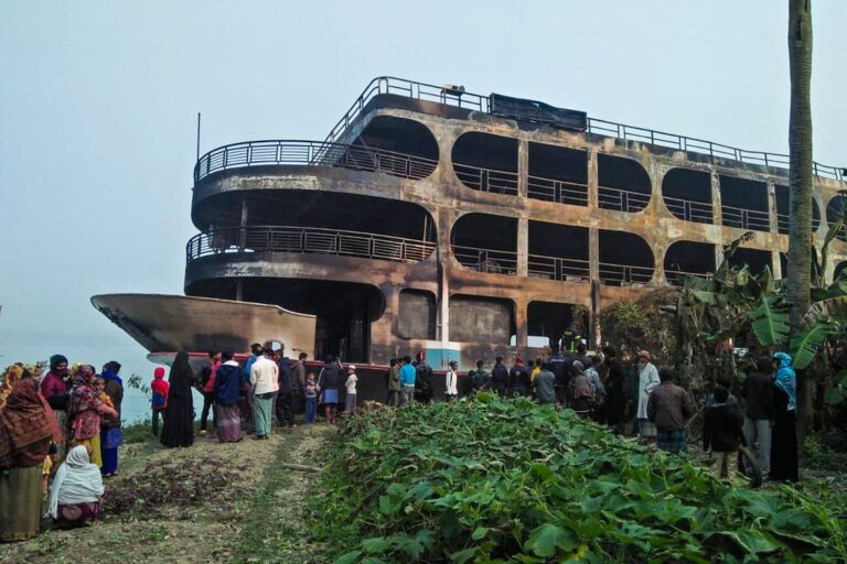 Ferry fire kills at least 37 in southern Bangladesh