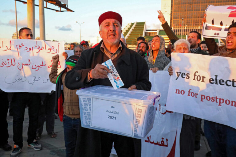 Libyans  protest against poll cancellation