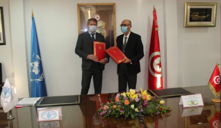 Tunisian government signs two projects with UN to improve food security