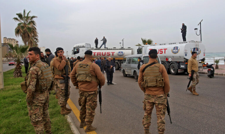 Lebanese bus, truck drivers block roads over soaring prices