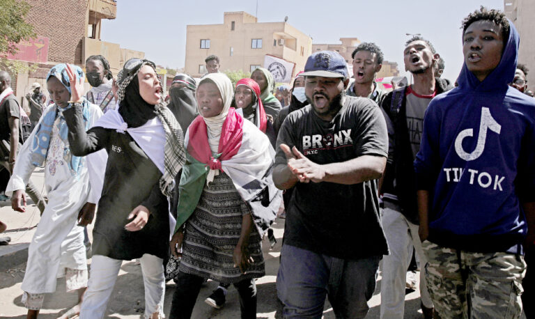 Sudan security forces fire tear gas at anti-coup protesters