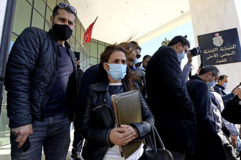 Tunisia judges protest after president dissolves watchdog