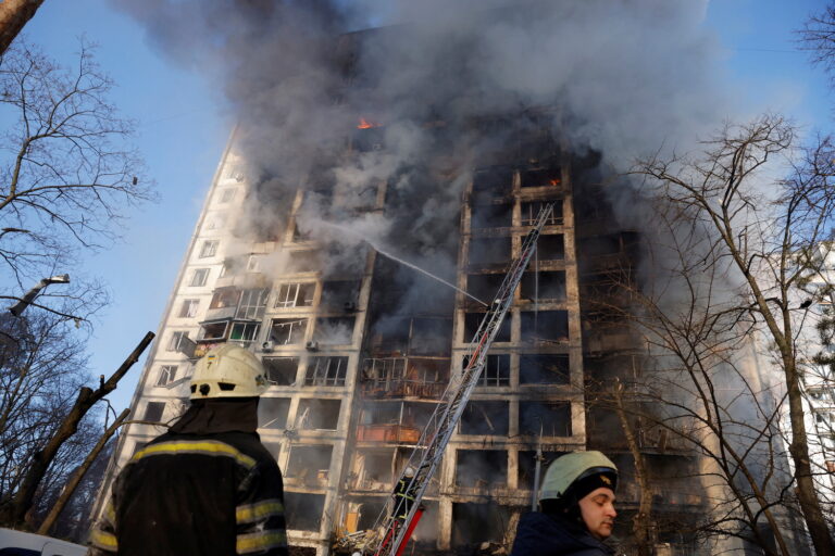 Ukraine’s capital barraged; 3 EU nation leaders to visit