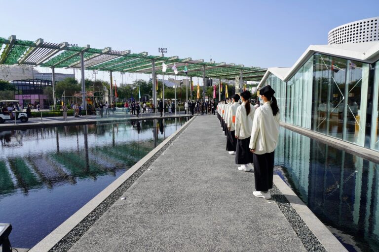Japanese foreign minister Yoshimasa Hayashi visits Expo 2020 Dubai